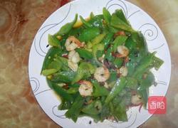 虾仁肉酱炒青椒的做法图解5
