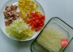 培根杂疏炒米粉的做法图解1