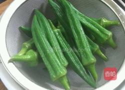 凉拌黄秋葵的做法图解4