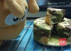 迷彩戚风蛋糕的做法图解15