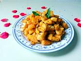 番茄酱炒馒头丁