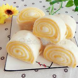 南瓜双色馒头的做法 菜谱 香哈网