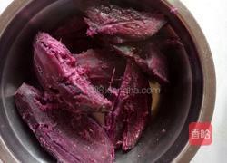 紫薯芝麻饼的做法图解1