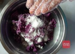 紫薯芝麻饼的做法图解3