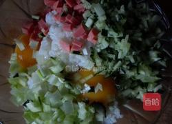 米饭鸡蛋饼的做法图解3