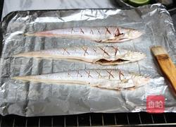 柠檬盐烤刀鱼的做法图解4