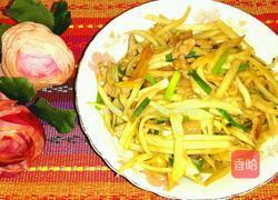 茭白炒肉丝的做法图解6