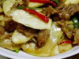 茭白炒肉片