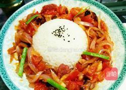 番茄腊肠饭的做法图解6