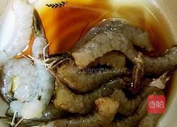 腊肠黑米什锦虾粥的做法图解5