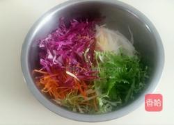 紫甘兰拌苦菊的做法图解2