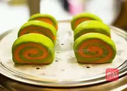 彩色花卷的做法图解3