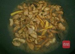 韭菜花炒肉的做法图解5