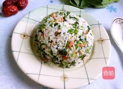 芥蓝炒饭的做法图解8