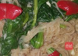 粉丝拌油菜的做法图解4