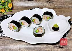 蟹肉棒肉鬆壽司的做法图解10