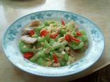 丝瓜炒肉片