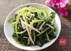 酸笋炒红薯叶的做法图解9