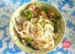 蛤蜊拌面条（简单早餐）的做法图解6
