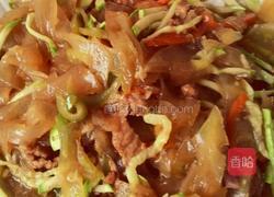 炒肉拉皮的做法图解10
