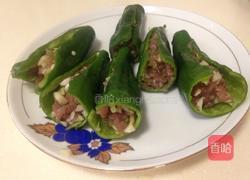 瘦肉酿青椒的做法图解4