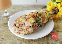 虾仁五色菜饼的做法图解10