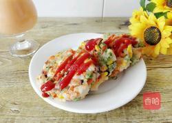 虾仁五色菜饼的做法图解11