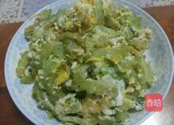 苦瓜炒鸡蛋的做法图解7