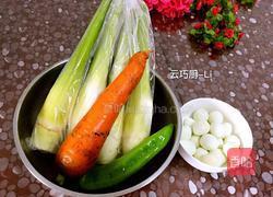 茭白蚝油炒鹌鹑蛋的做法图解1