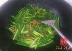 肉炒蒜台的做法图解6