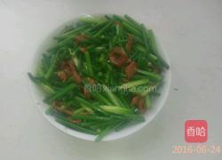 肉炒蒜台的做法图解7