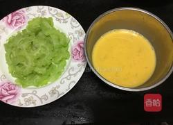 苦瓜炒蛋的做法图解4