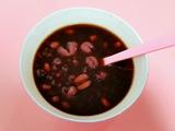 红豆花生黑米粥