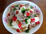 茭白炒肉片