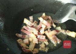 蒜苔炒腊肉的做法图解3