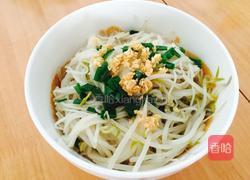 蒜香绿豆芽拌面的做法图解8