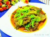 五花肉炒黄花