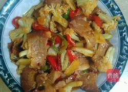 腊肉炒花菜的做法图解8