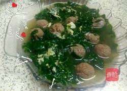 牛肉丸枸杞菜鸡蛋汤的做法图解6