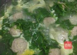 牛肉丸枸杞菜鸡蛋汤的做法图解5