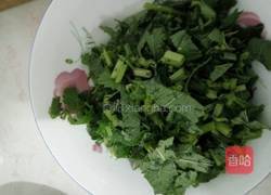 粑蒿酱煎鸡蛋饼的做法图解2