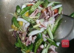 彩椒炒鱿鱼的做法图解5