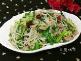 绿豆芽炒肉沫