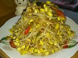 豆芽炒辣椒