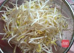 绿豆芽炒粉虫的做法图解3