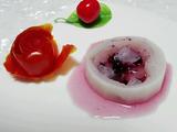 蓝莓浇汁白萝卜