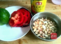 彩椒耗油花生米的做法图解1