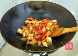 紫茄炒番茄的做法图解4