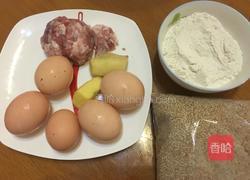 姜丝肉末鸡蛋饼的做法图解1