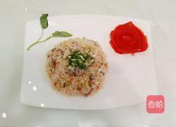 蕃茄鸡蛋肉丝炒饭的做法图解3